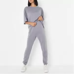 Image of Missguided Ord t Shirt Jogger Set - Purple