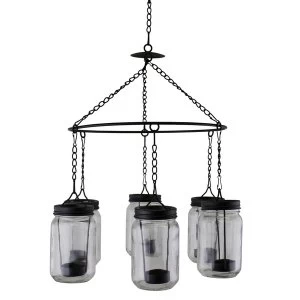 Image of Hanging Tea Light Holder Chandelier Style