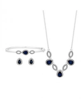 Image of Jon Richard Crystal Pear Crystal Set