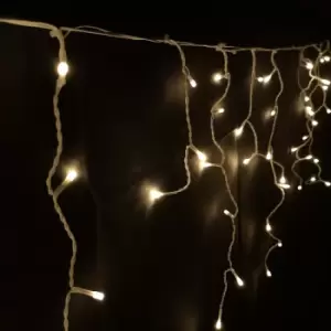 Image of 460 LED 11.5m Premier Christmas Outdoor 8 Function Icicle Lights in Warm White