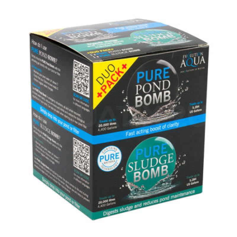 Image of Evolution Aqua Pure Pond Bomb and Sludge Bomb Duo Pack Multi