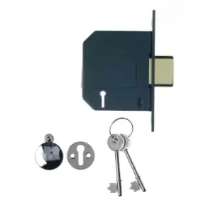 Image of Yale 5 Lever Deadlock Chrome 2.50