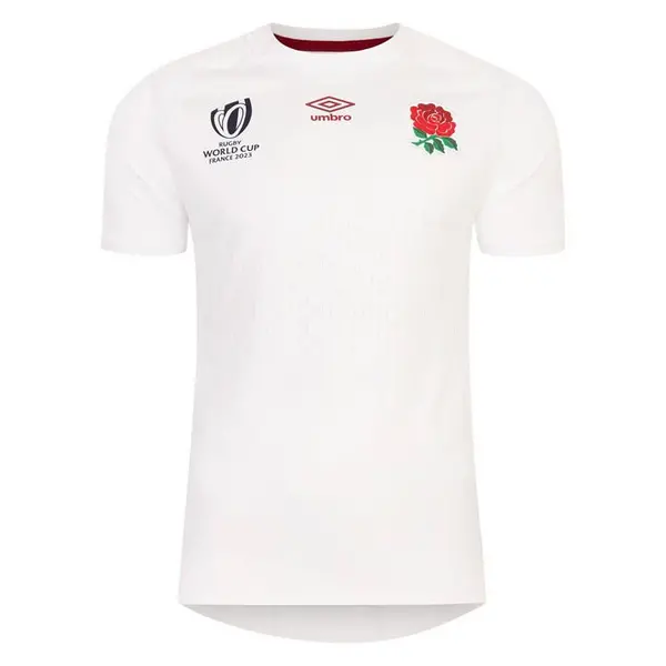 Image of Umbro England RWC2023 Rugby Home Shirt Adults Small White 39385701350