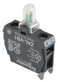 Image of Schneider Electric Harmony ZALV Light Block - White, 24 V