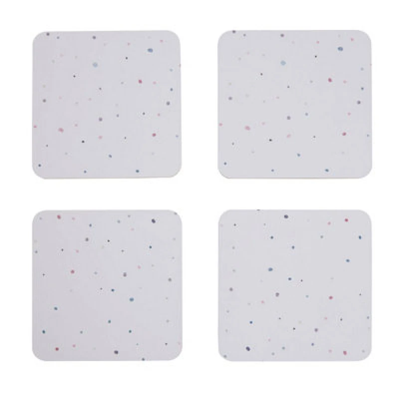Image of Premier Housewares Speckled Speckle 4Pc Wild Cottage Coasters White