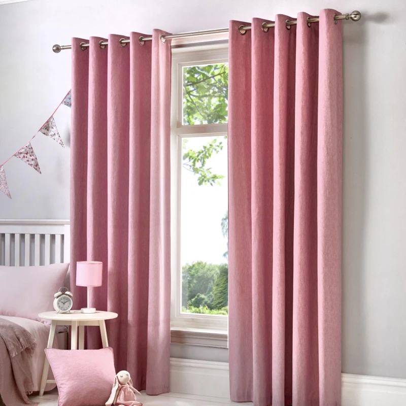 Image of Dreams & Drapes Dreams & Drapes Sorbonne Eyelet Curtains Blush 117 x 137cm FS66402
