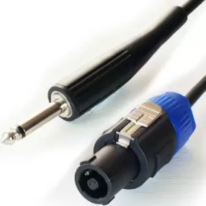 Image of 3m 6.35mm Mono Plug to Pro Speaker Spkon Cable 20AWG Male Loudspeaker Lead