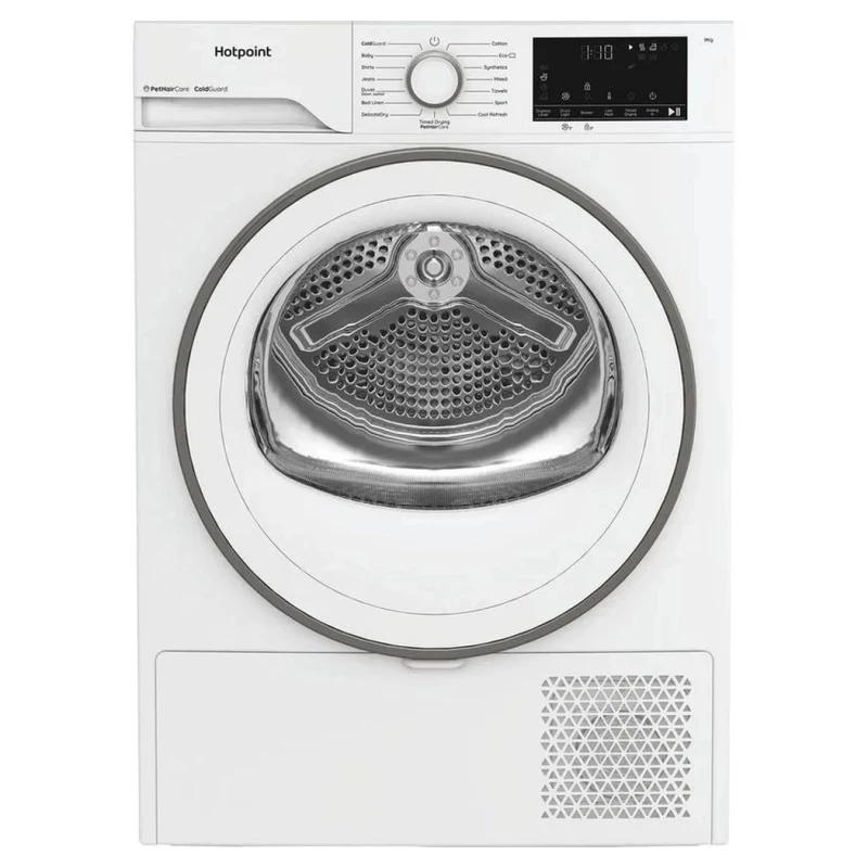 Image of Hotpoint CHD93MWWSUK 9KG Heat Pump Condenser Dryer with PetHairCare - White CHD93MWWSUK