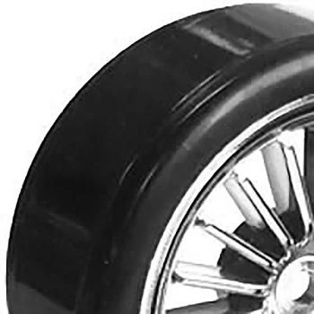 Image of Fastrax 1/10Th Street Wheel / Drift Tyres 20-Spoke Chrome