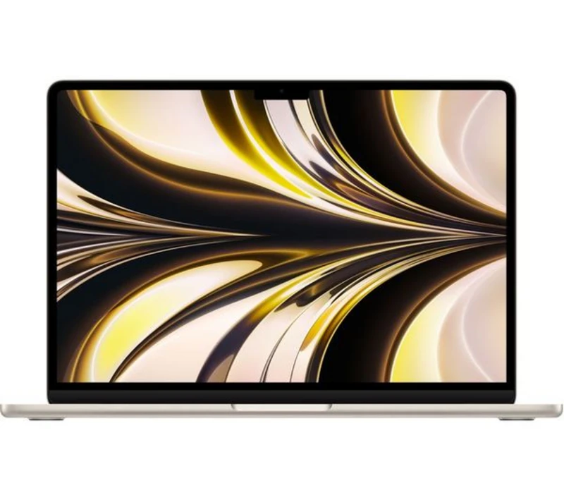 Image of Apple 13" MacBook Air, M2, 16GB RAM, 8-Core GPU, 256GB, 2024 - Starlight