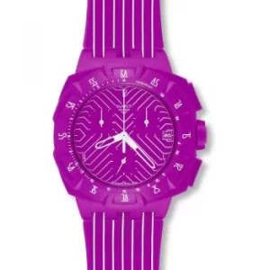 Image of Unisex Swatch Pink Chronograph Watch