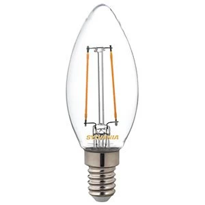 Image of Sylvania LED Non Dimmable Filament E14 Candle Light Bulb - 2.5W