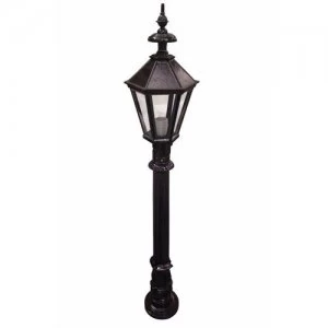 Image of Zexum 4ft Traditional Black Garden Street Light