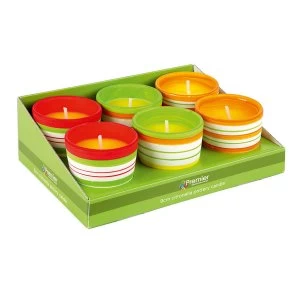 Image of Premier Citronella Candle in Striped Pot