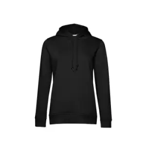 Image of B&C Womens/Ladies Organic Hoodie (S) (Black)