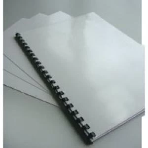 Image of Fellowes FSC Delta Leather Board Cover A4 White Pack of