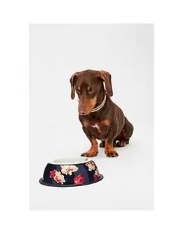 Image of Joules - Bircham Floral 'Woof Woof' Dog Bowl