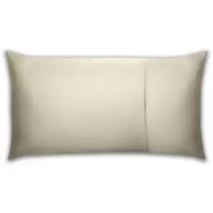Image of Belledorm Pima Cotton 450 Thread Count Bolster Pillowcase (One Size) (Oyster) - Oyster