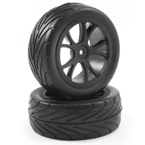 Image of Fastrax 1/10Th Mounted Arrow Buggy Front Tyres 10-Spoke