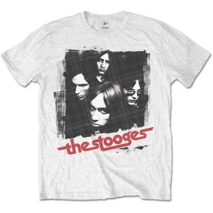 Image of Iggy & The Stooges - Four Faces Mens X-Large T-Shirt - White