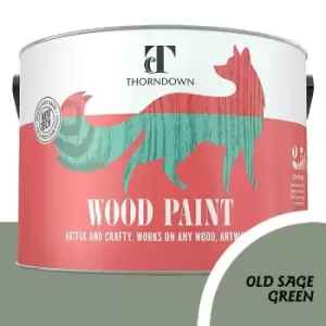 Image of Thorndown Old Sage Green Satin Interior and Exterior Wood Paint 2.5L