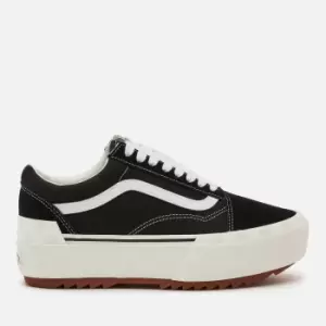 Image of Vans Womens Old Skool Stacked Trainers - Black - UK 7