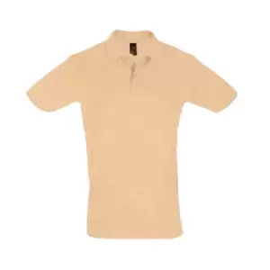 Image of SOLS Mens Perfect Pique Short Sleeve Polo Shirt (S) (Sand)