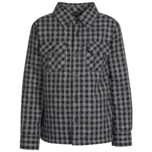 Image of Trespass Childrens/Kids Average Long Sleeved Gingham Shirt (9-10 Years) (Navy Gingham)