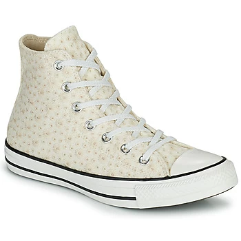Image of Converse CHUCK TAYLOR ALL STAR CANVAS BRODERIE HI womens Shoes (High-top Trainers) in White
