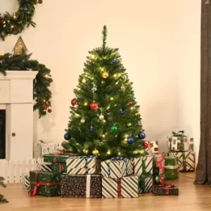 Image of Christmas Time 4FT Prelit Artificial Christmas Tree w/ Warm White Light Home Xmas Decoration