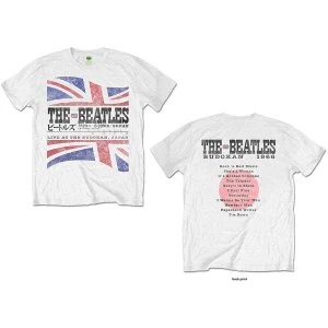 Image of The Beatles - Budokan Set List Unisex XX-Large T-Shirt - White