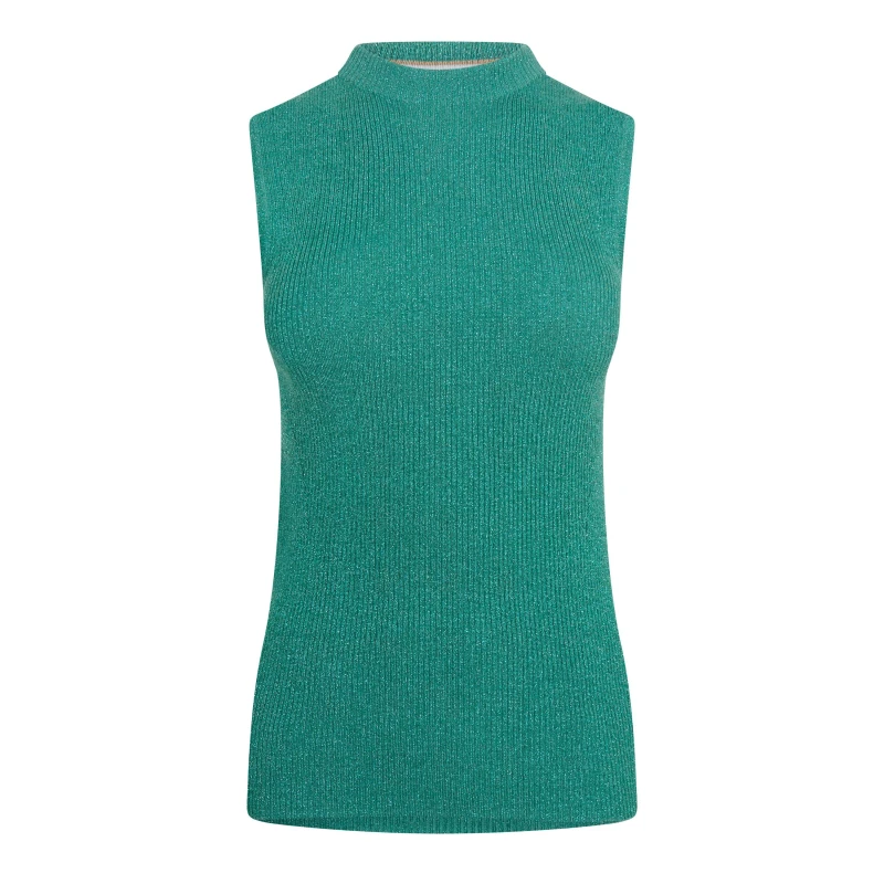 Image of Boss Womens Fusoni Knitted Top Green female XS