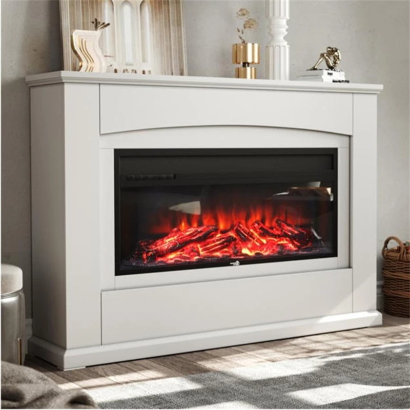 Image of Cottonfy UK Rectangle Traditional Electric Fireplace - White White L