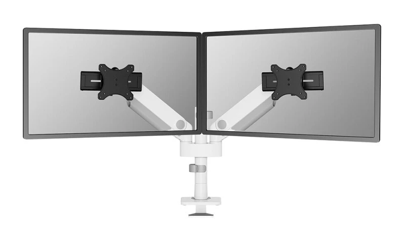 Image of Neomounts Neomounts DS65S-950WH2 Monitor desk mount 61,0cm (24) - 86,4cm (34) White Height-adjustable, Tiltable, Swivelling, Swivelling DS65S-950WH2