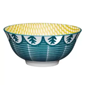 Image of Kitchen Craft KitchenCraft Leafy Green Print Ceramic Bowls