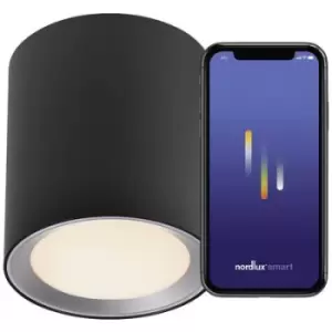 Image of Nordlux 2110850103 Landon Long Smart LED ceiling light LED (monochrome) LED EEC: F (A - G) 8 W Black