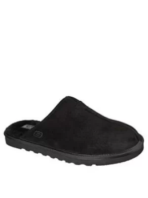 Image of Skechers Renten Open Back Slipper, Black, Size 7, Men