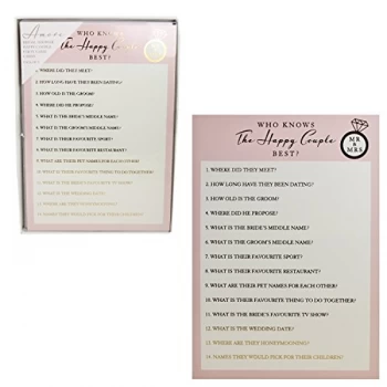 Image of Amore By Juliana Bridal Shower Games - The Happy Couple