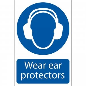 Image of Draper Wear Ear Protectors Sign 200mm 300mm Standard