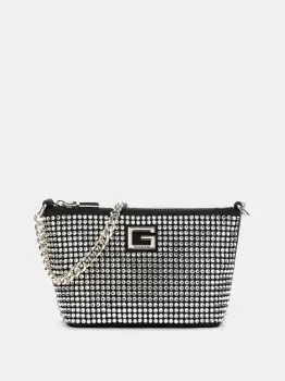 Image of Guess Gilded Glamour Rhinestone Mini Shoulder Bag