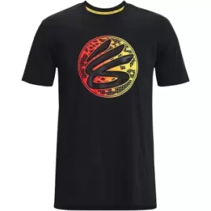 Image of Under Armour Armour Curry Gradient Short Sleeve T-Shirt Mens - Black