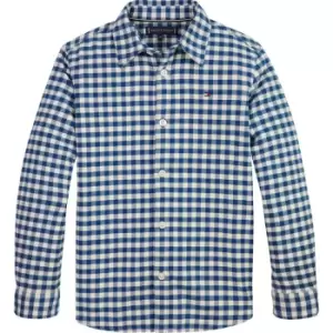 Image of Tommy Hilfiger Brushed Gingham Shirt L/S - Blue