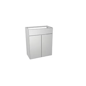 Image of Wickes Vienna Grey Gloss Fitted Vanity Unit - 600 mm