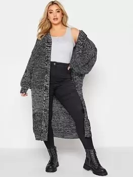 Image of Yours CLOTHING Mono Twist Hooded Longline, Black, Size 34-36, Women