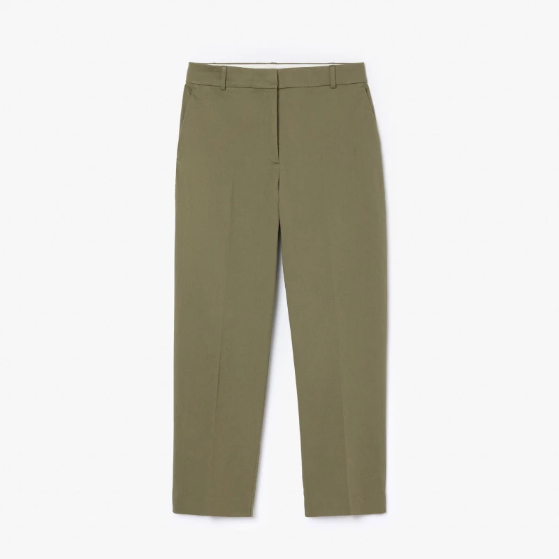 Image of Lacoste Tapered Chinos Khaki female 8
