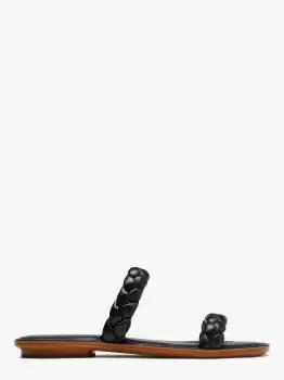 Image of Kate Spade Miami Slide Sandals, Black, 5