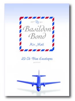 Image of Basildon Bond Airmail Envelope Blue Pk20 - 10 Pack