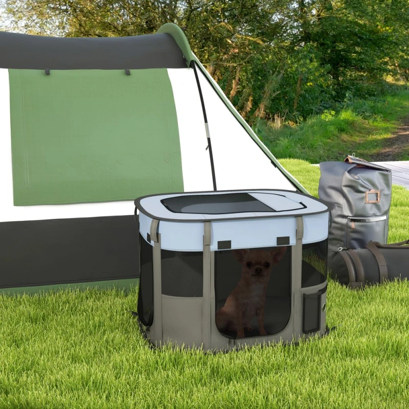 Image of PawHut Portable Dog Pen for Puppies, Rabbits, Kittens, Guinea Pigs s - Pawhut 5056725529055