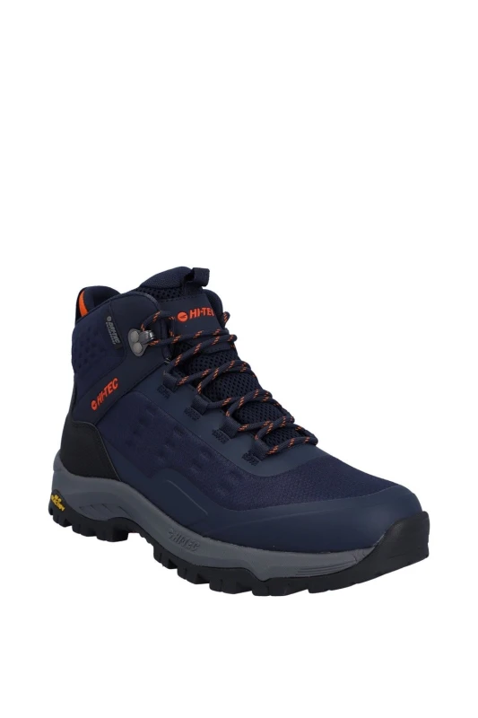 Image of Hi Tec Mens Storm Expedition Walking Boots UK Size 9 (EU 43) Navy Orange HIT182-NVYORG-9