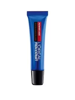 Image of LOreal Paris LOreal Men Expert Power Age Eye Cream, Hyaluronic Acid Eye Care for Ageing, Dry & Dull Skin 15ml One Colour, Men